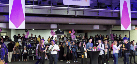 People at Waterloo Math event