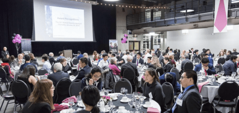 Students at Alumni Event