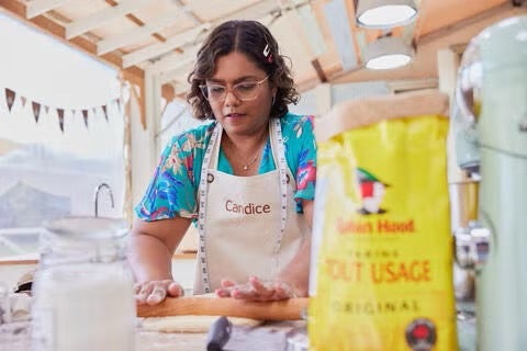 Candice Riley baking