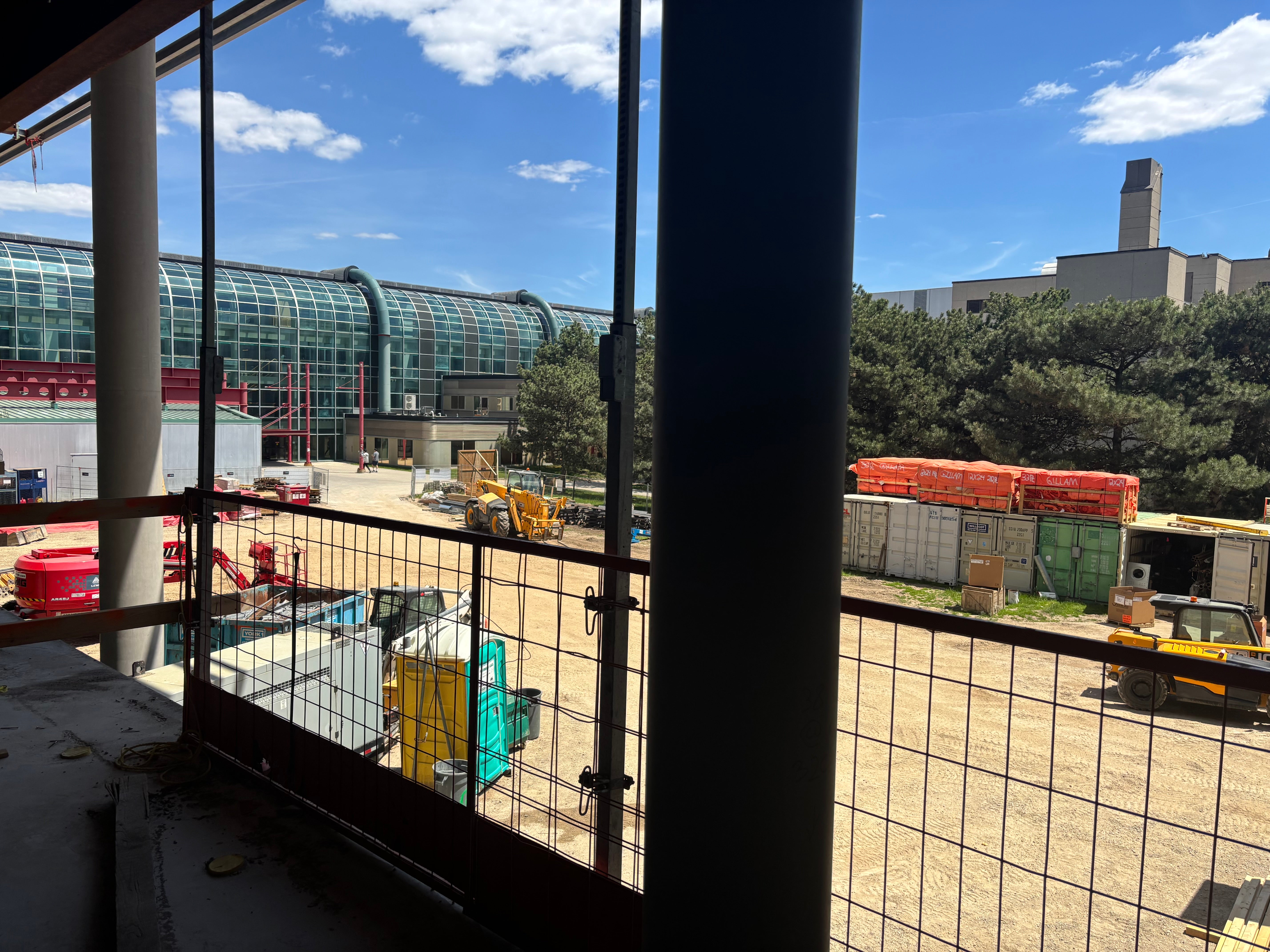 View out from second floor of M4
