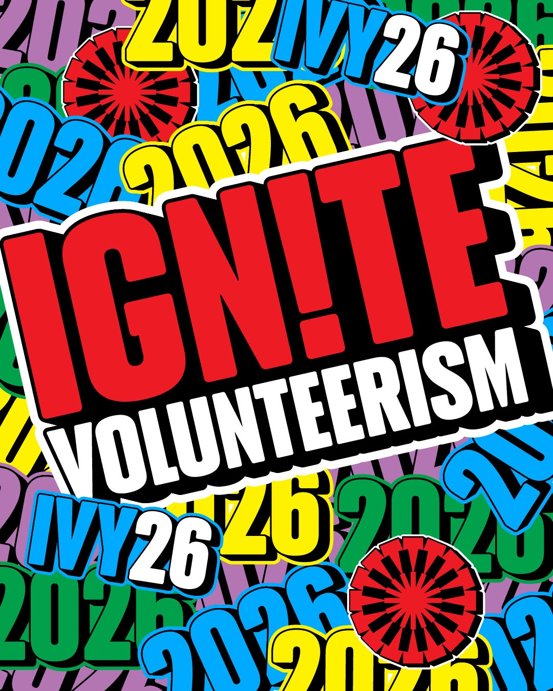 colourful poster with bright words