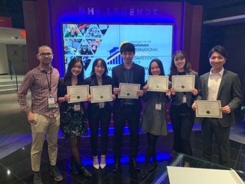 Team University of Waterloo, Faculty of Mathematics, 3rd Place in Rotman International Trading Competition 2019.