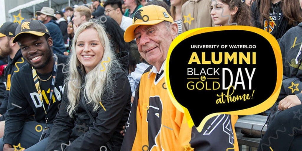 Waterloo alumni at previous Black and Gold Day event