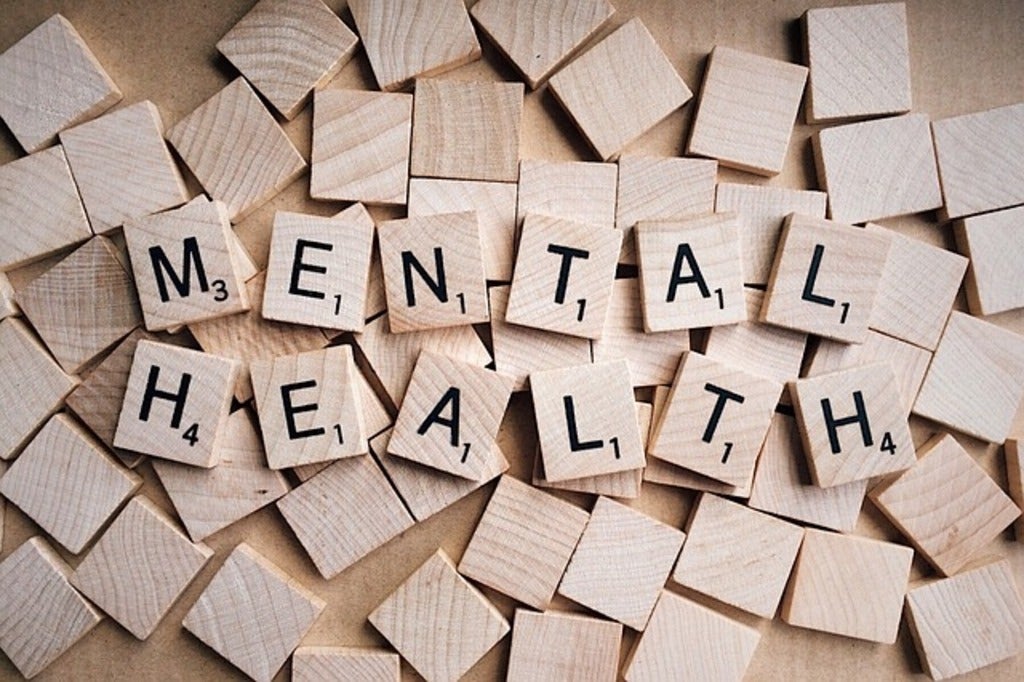 Scrabble boards used to spell out mental health