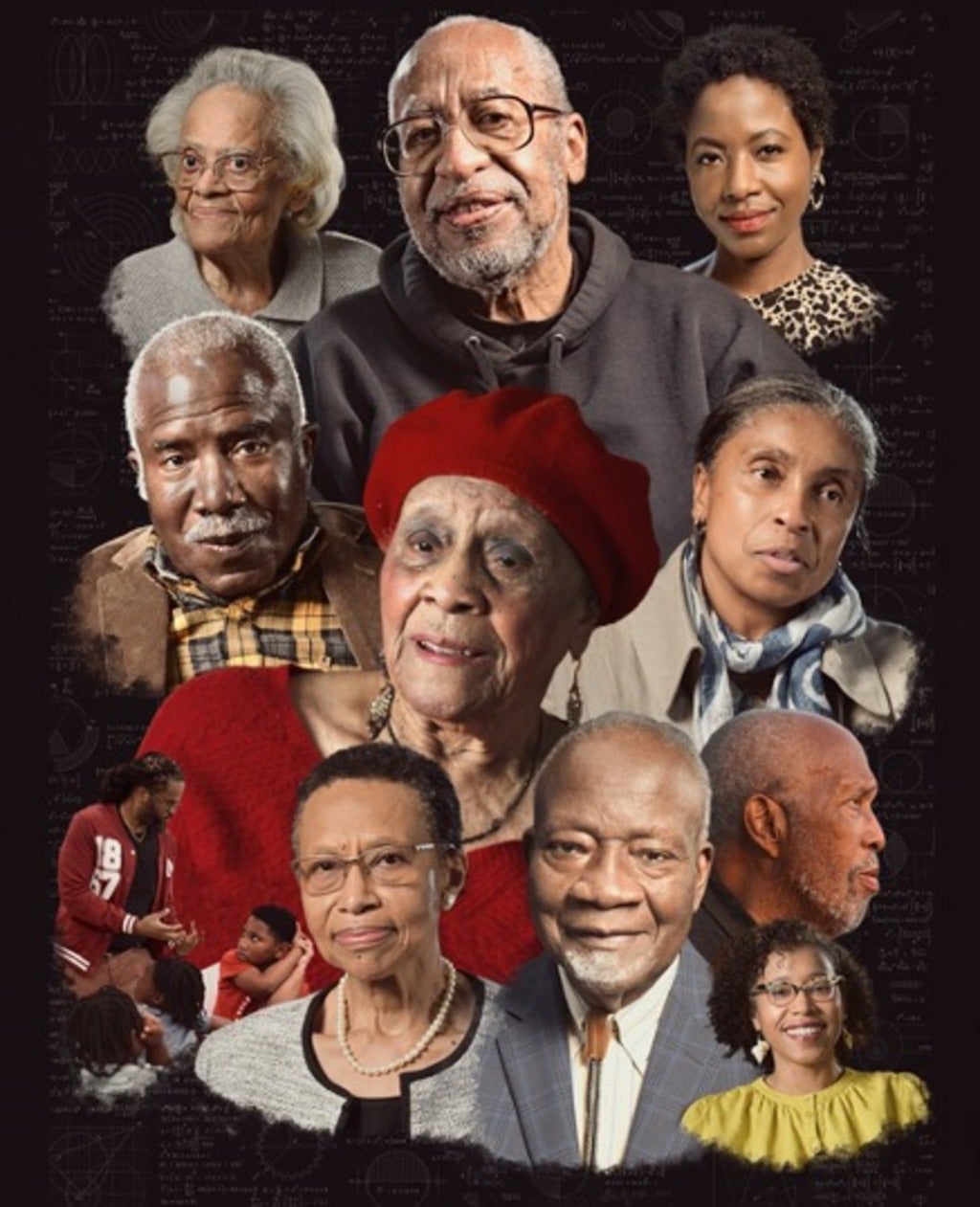 An image of mathematicians featured in Journeys of Black Mathematicians