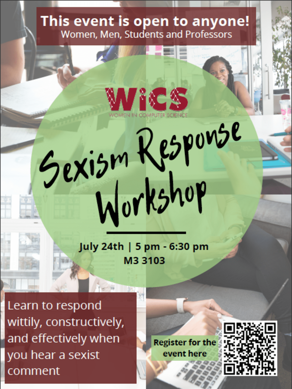 Sexism Response Workshop Poster