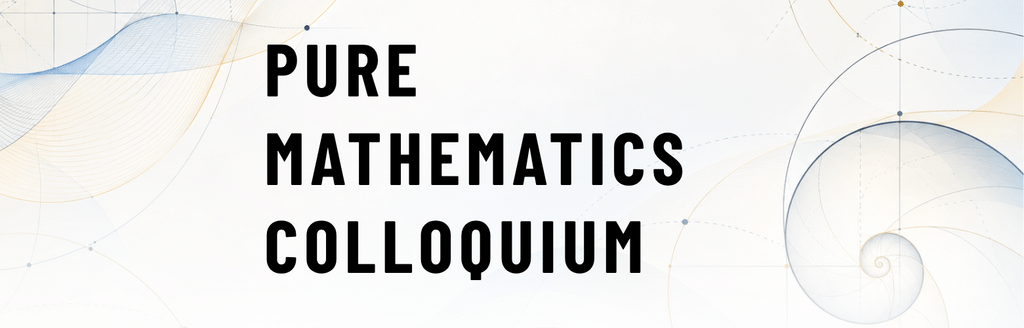Pure Math Colloquium banner