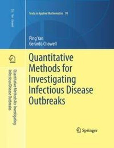 Book cover of Quantitative Methods for Investigating Infectious Disease Outbreaks