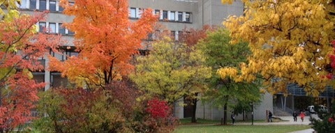 Math and Computing building in the fall
