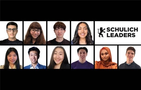 headshots of 2022 group of Schulich Leaders joining the University of Waterloo
