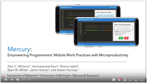 Mercury - a new tool lets programmers pick up work on mobile devices