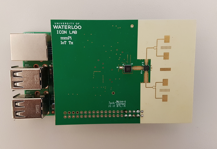 A new mmWave device developed by researchers at the University of Waterloo for IoT applications.