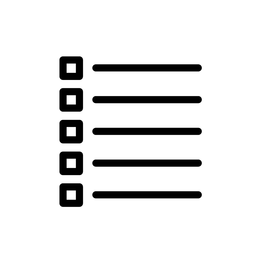 Icon of a list
