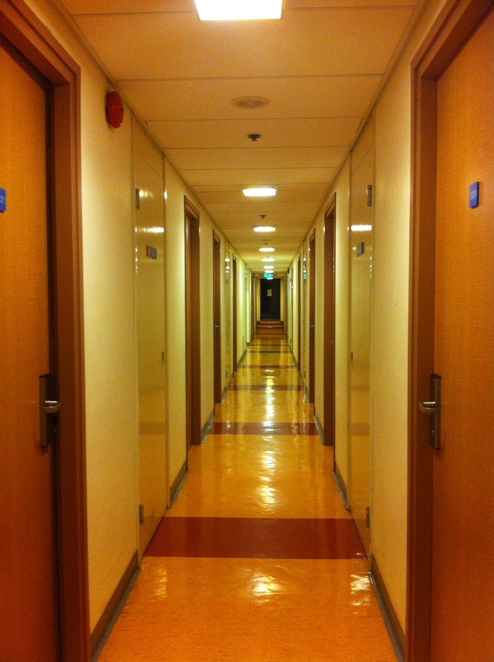 residence hall corridor at HKUST