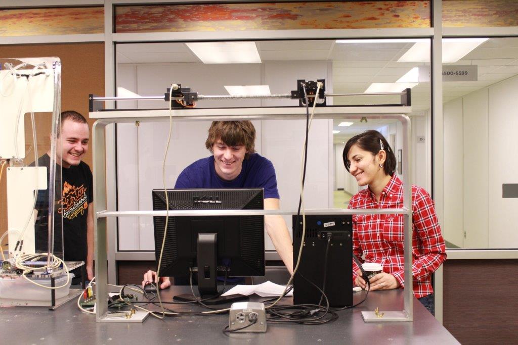 Students in the lab.