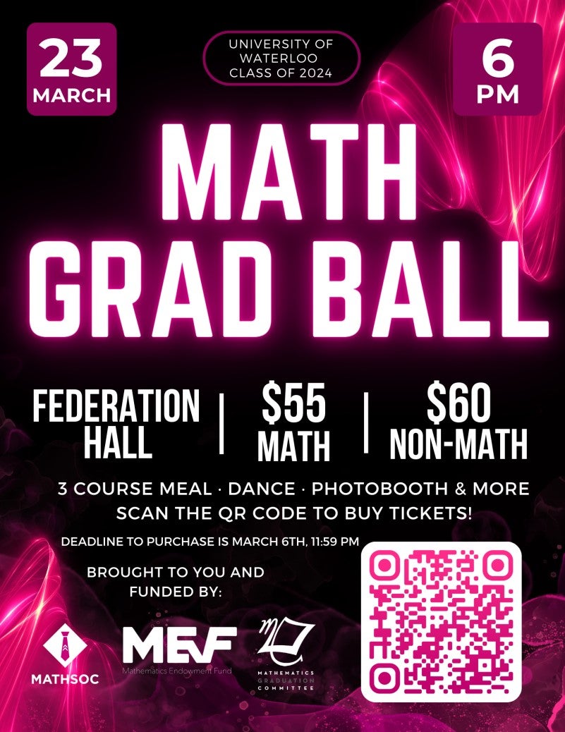 Math Grad Ball poster