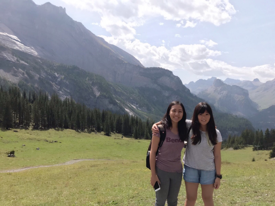 Melissa and (I) Yutong Wu in Kandersteg – We met in a German class at EPFL and she is pursuing her master degree 