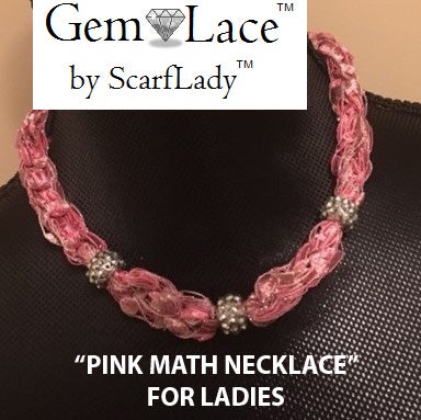 Pink Math Necklace