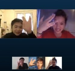 skype time with my friends