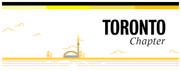 Toronto city skyline outlined in gold