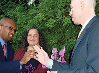 Ron Buckmire and Dean Elzinga's wedding ceremony