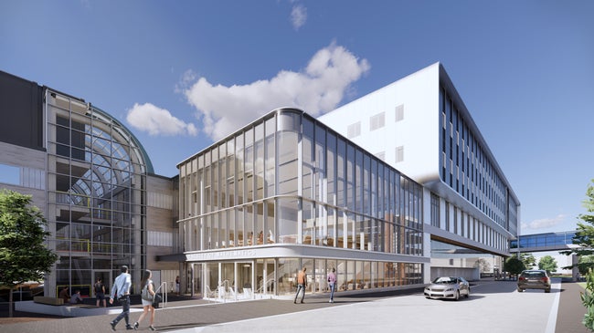 Generated image of M4's east entrance