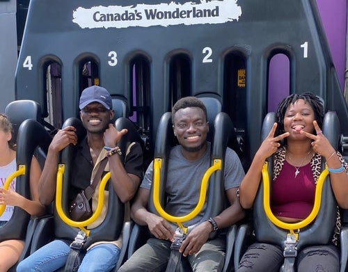 Sefah on a ride at Canada's Wonderland