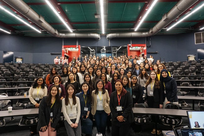Women in Math attendees of NYC conference