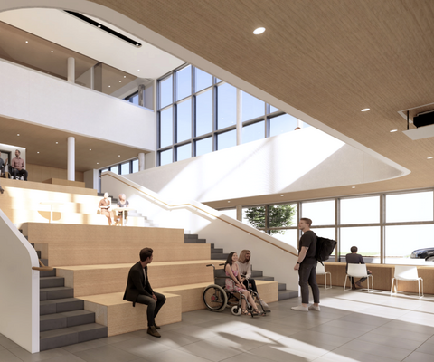 Gradient Gallery viewed from ground floor