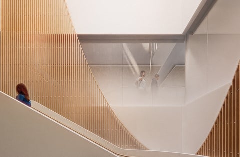 solar chimney and staircase