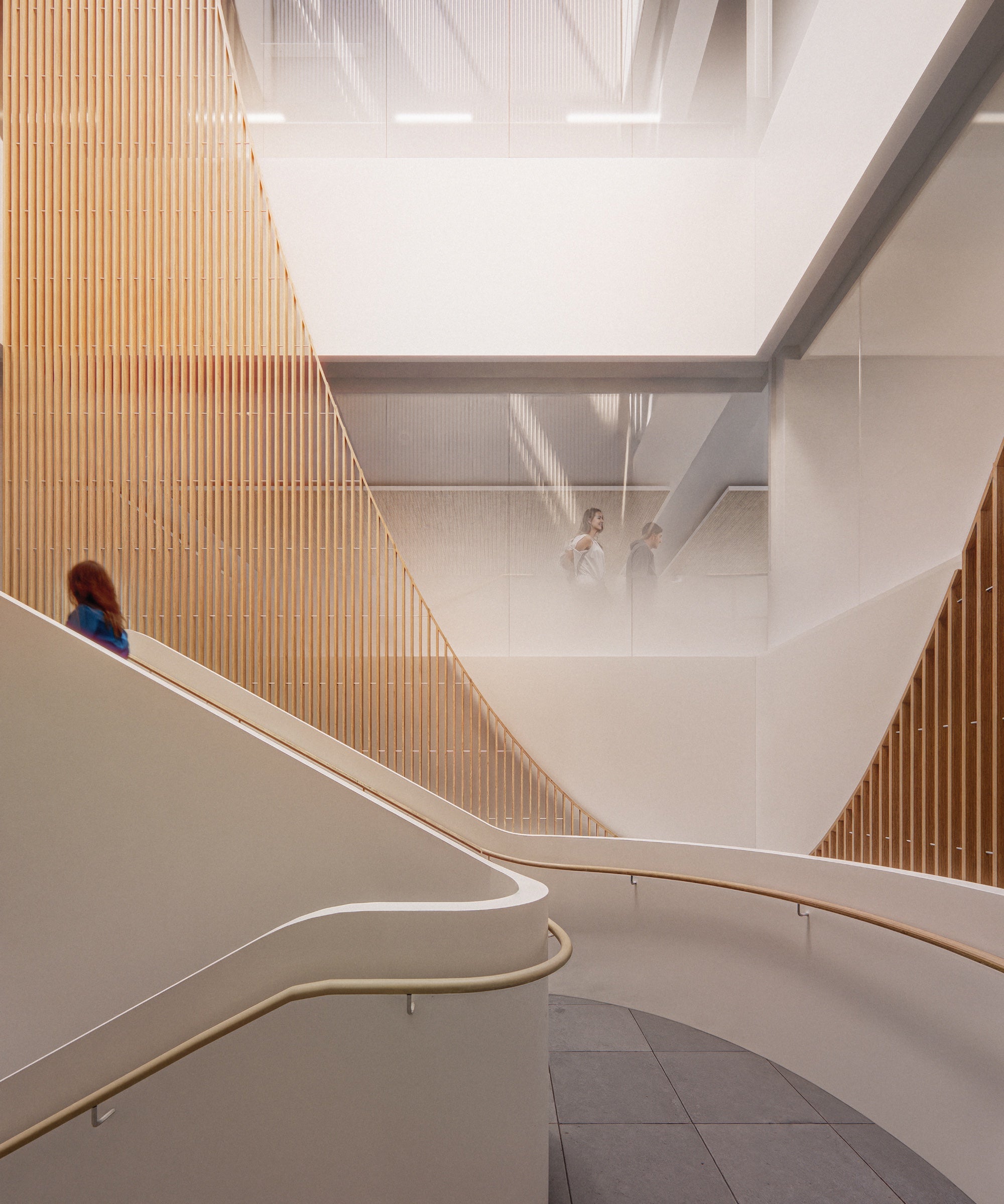 M4's solar chimney and staircase