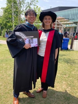 Benjamin and Jenine at convocation