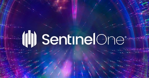 image with the word sentinel one and a purple background