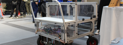 Image of a capstone design project on wheels