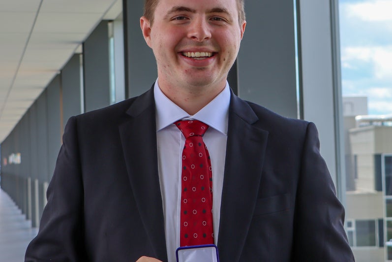 Matthew with CSME medal
