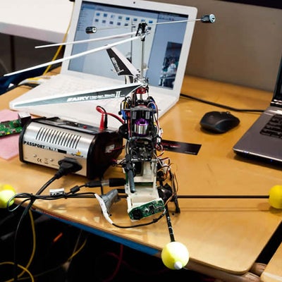 a remote-controlled helicopter