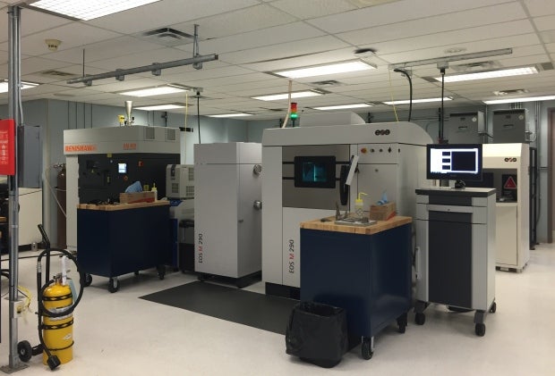 wo of several new machines that the lab purchased with the funding. Both of these models are used for 3D printing metal.
