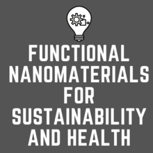 Functional nanomaterials for sustainability and health graphic