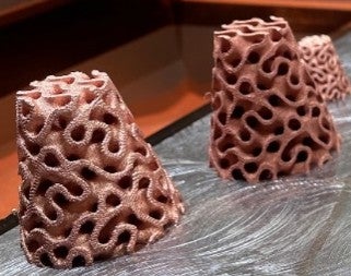 TPMS structures printed in the MSAM Laboratory.