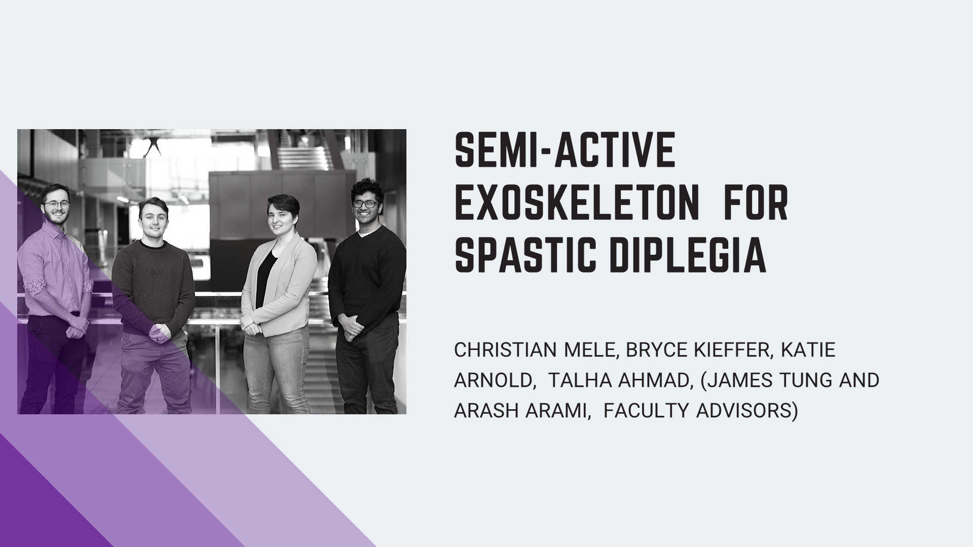 Semi-Active Exoskeleton for Spastic Diplegia