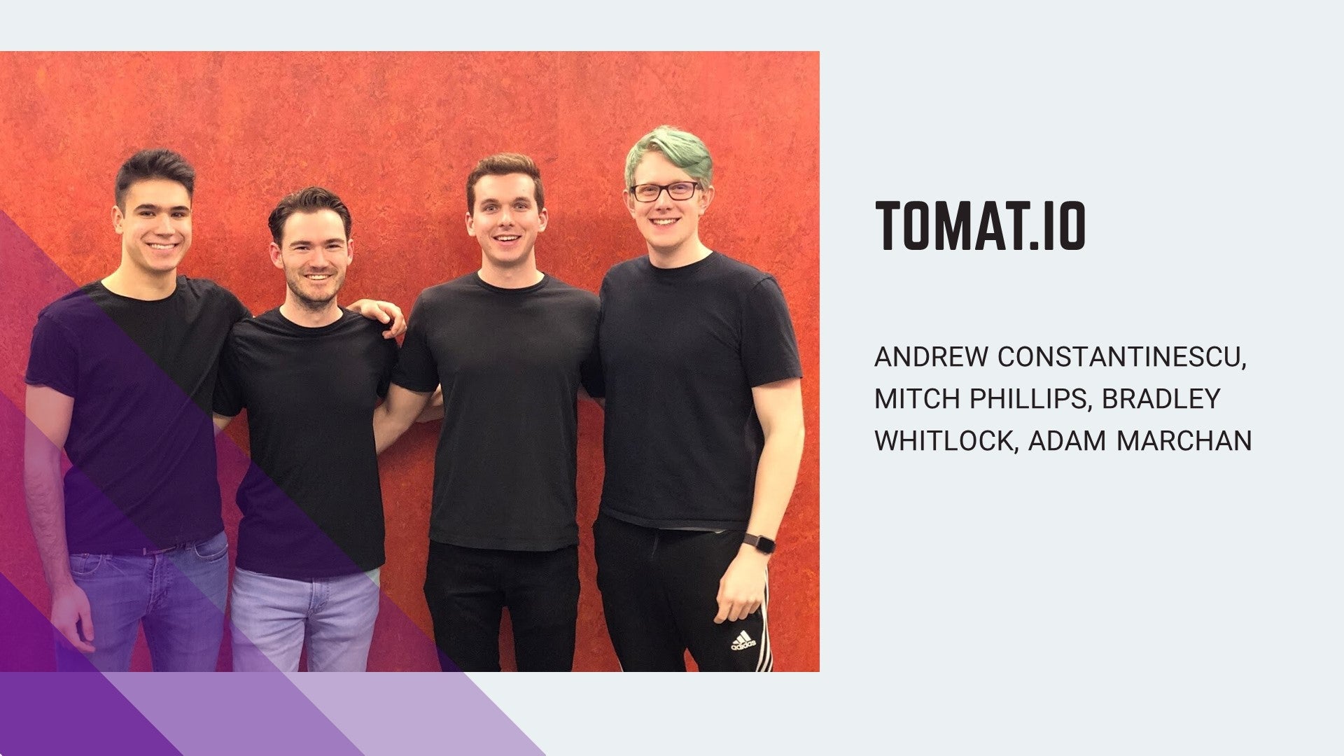 TOMAT.IO is working on the future of agriculture by building a tomato harvesting robot for greenhouses.