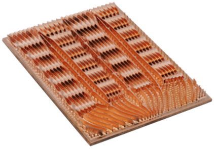 Figure 1: The winning heat sink design printed via ECAM by Fabric8Labs