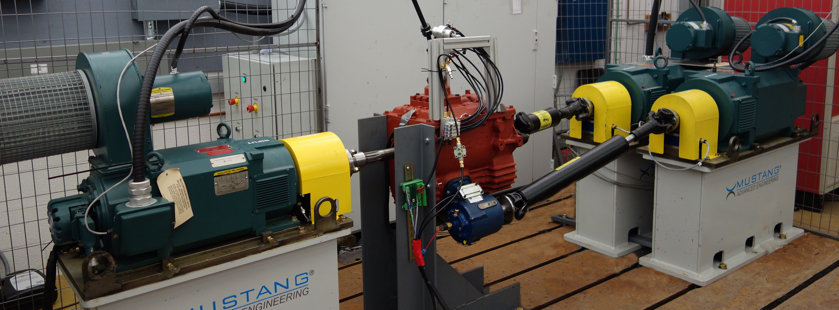 Three dynamometer system for powertrain and anti-idling testing.