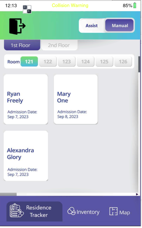 User Interface of the scheduling system