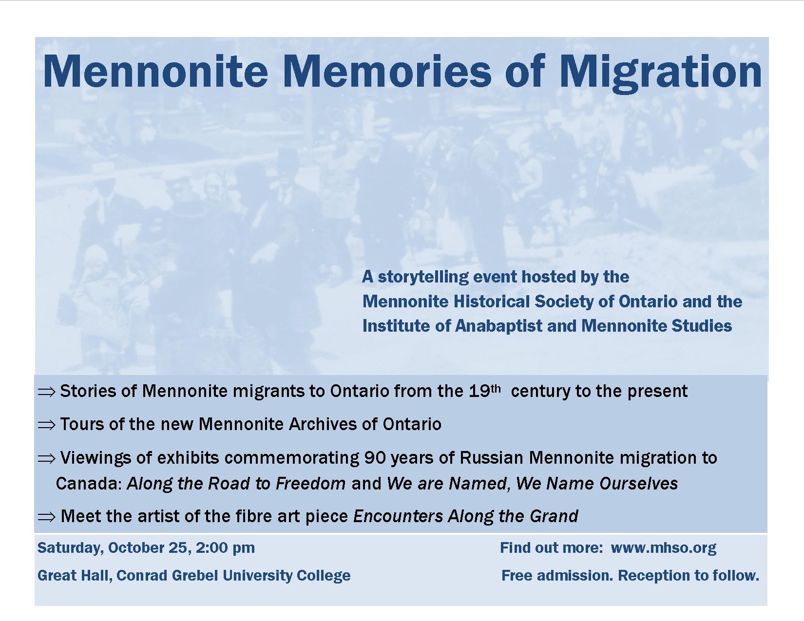 Mennonite Memories of Migration