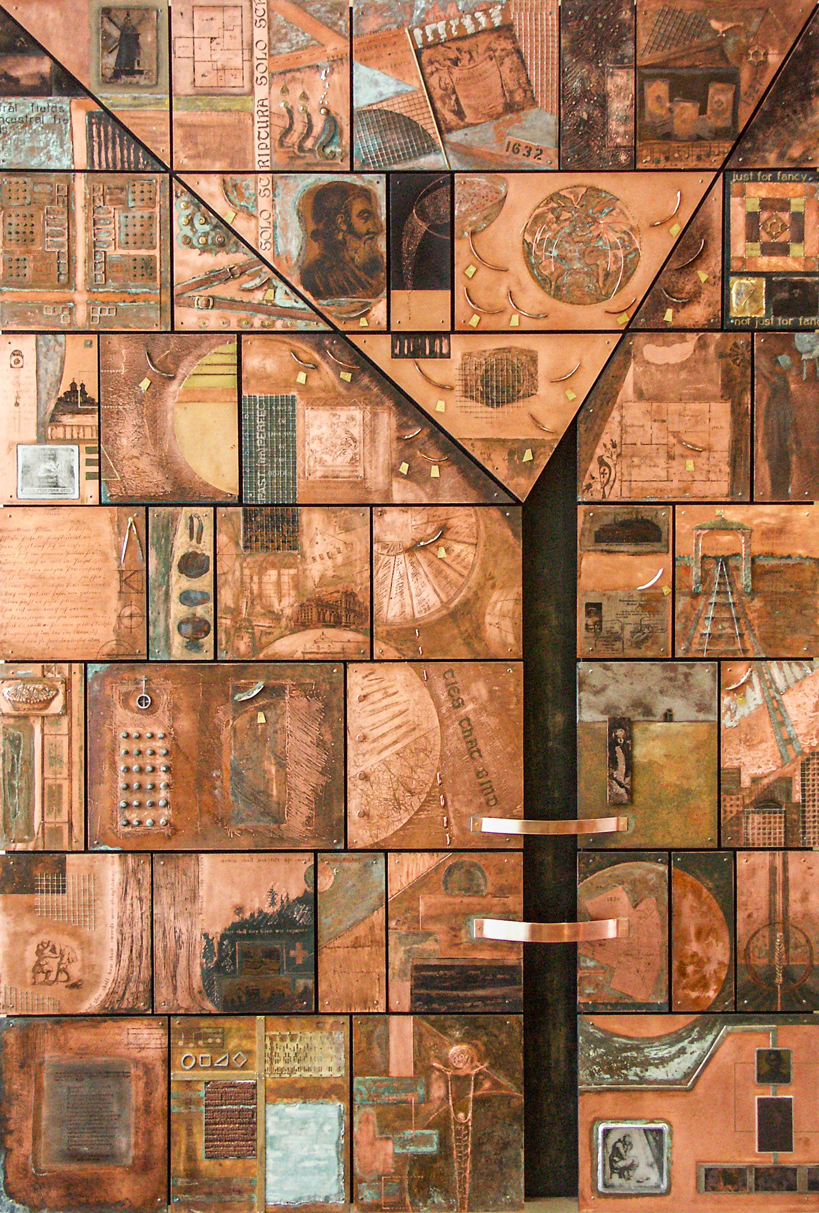 Ties that Bind copper sculpture