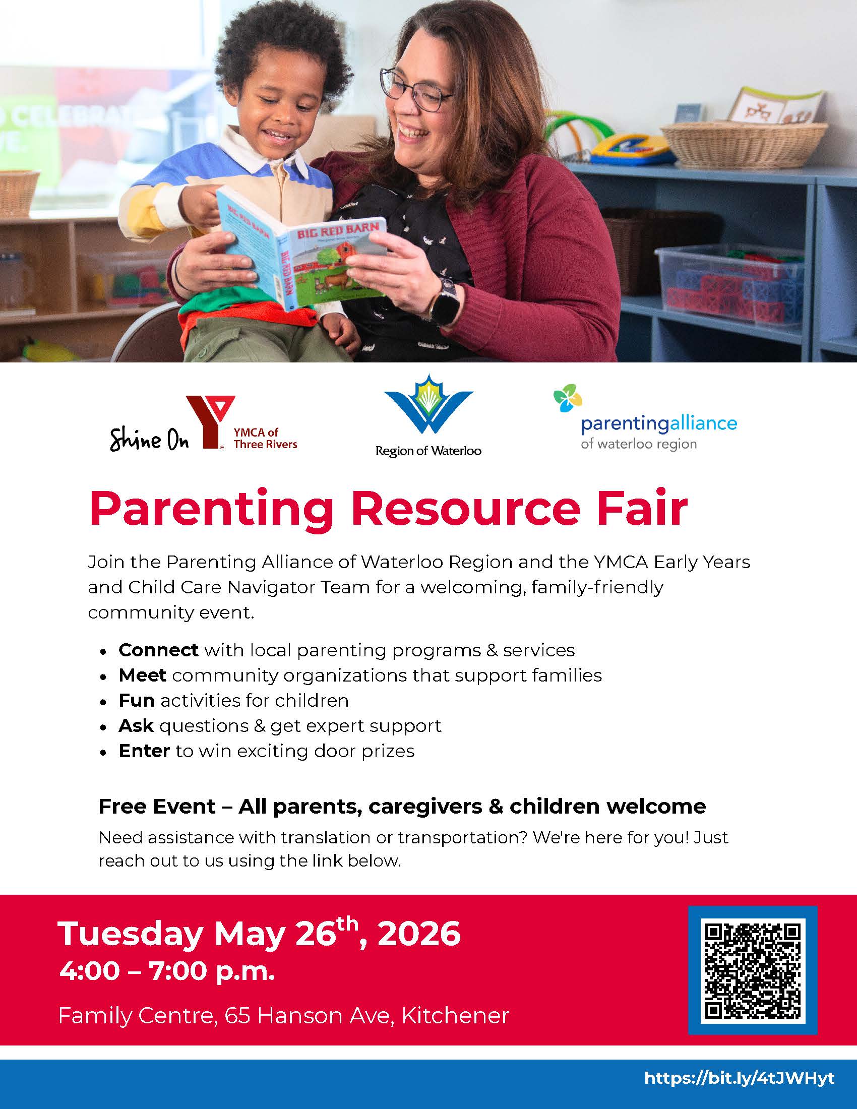 flyer for the parenting resource fair
