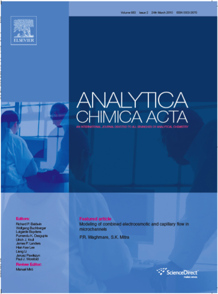 Analytica Chemica Acta cover.