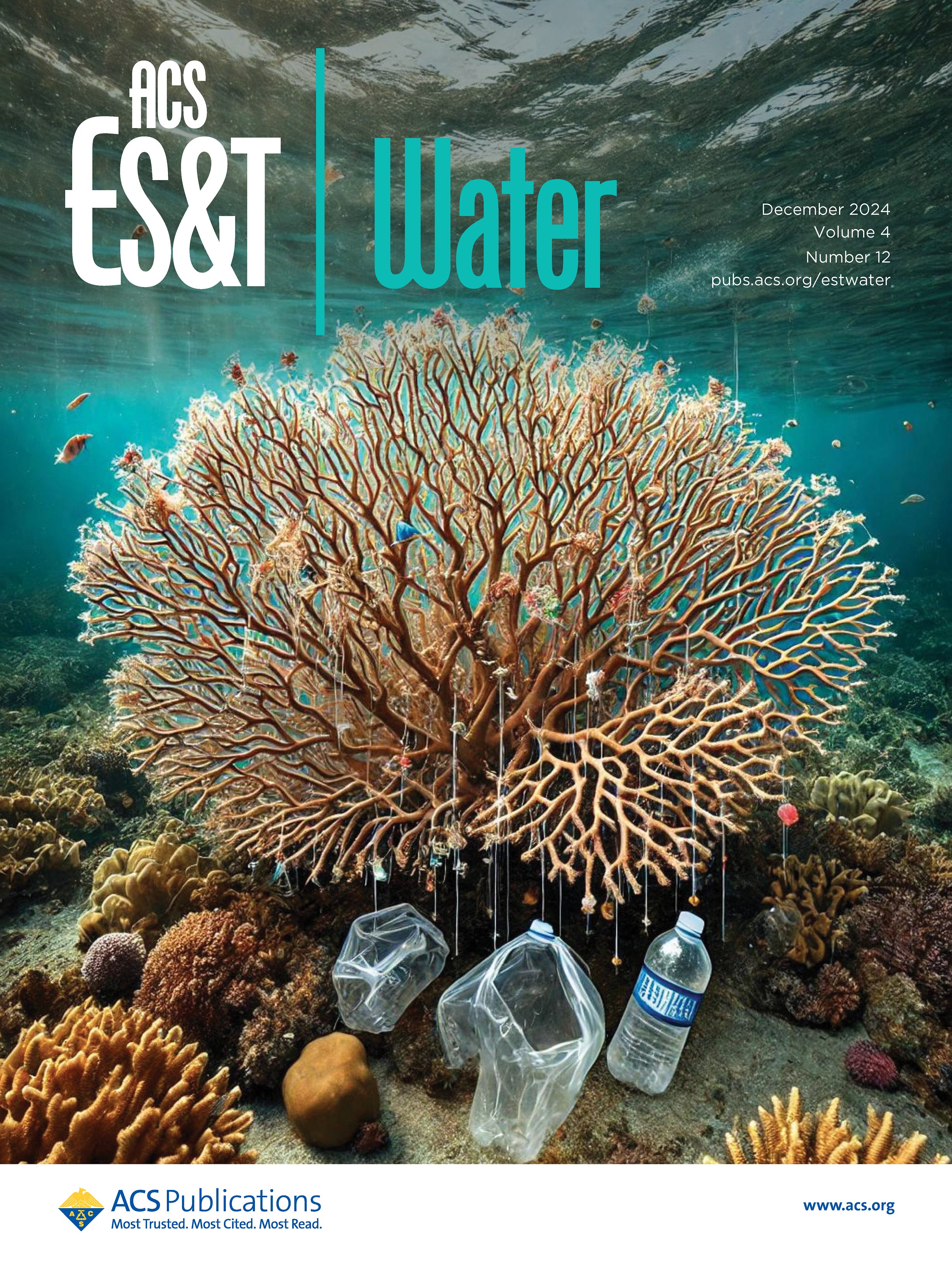 Cover Art for Microplastic adhesion on coral reefs