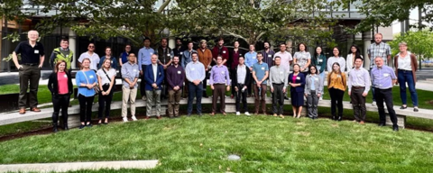 Group photo of researchers in network